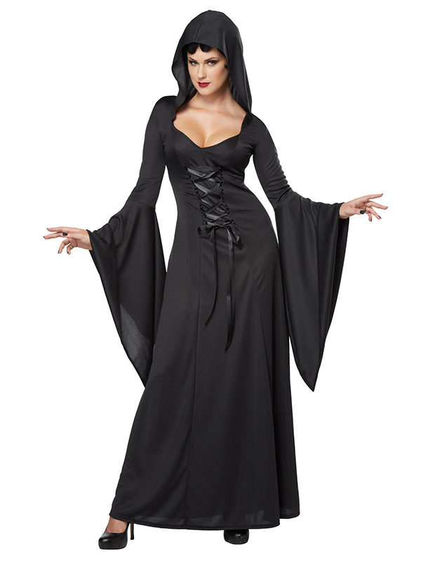 Disfraz Vestido Gotica Viuda Negra Dama Deluxe